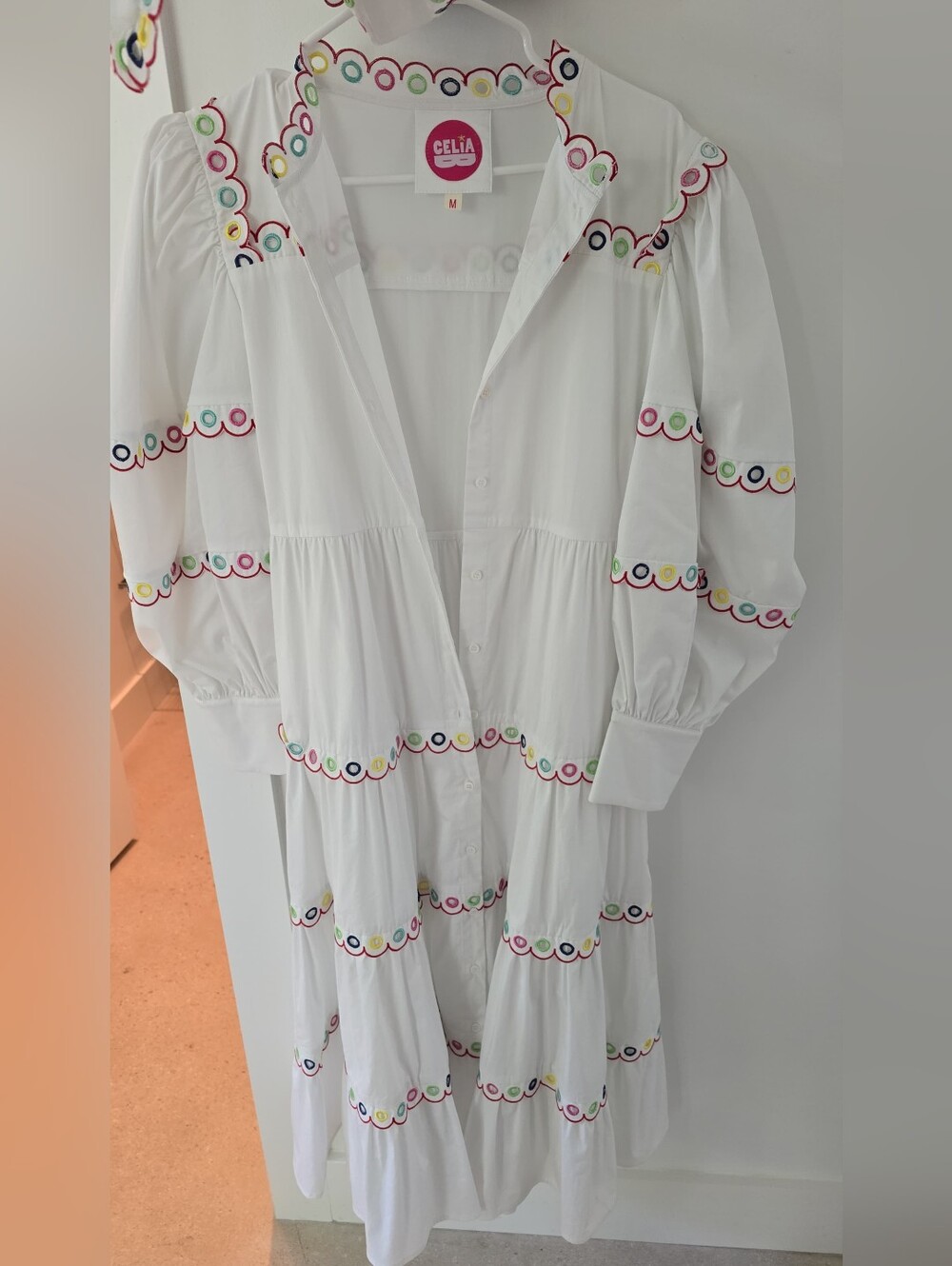CeliaB White Dress - Size medium - Like new